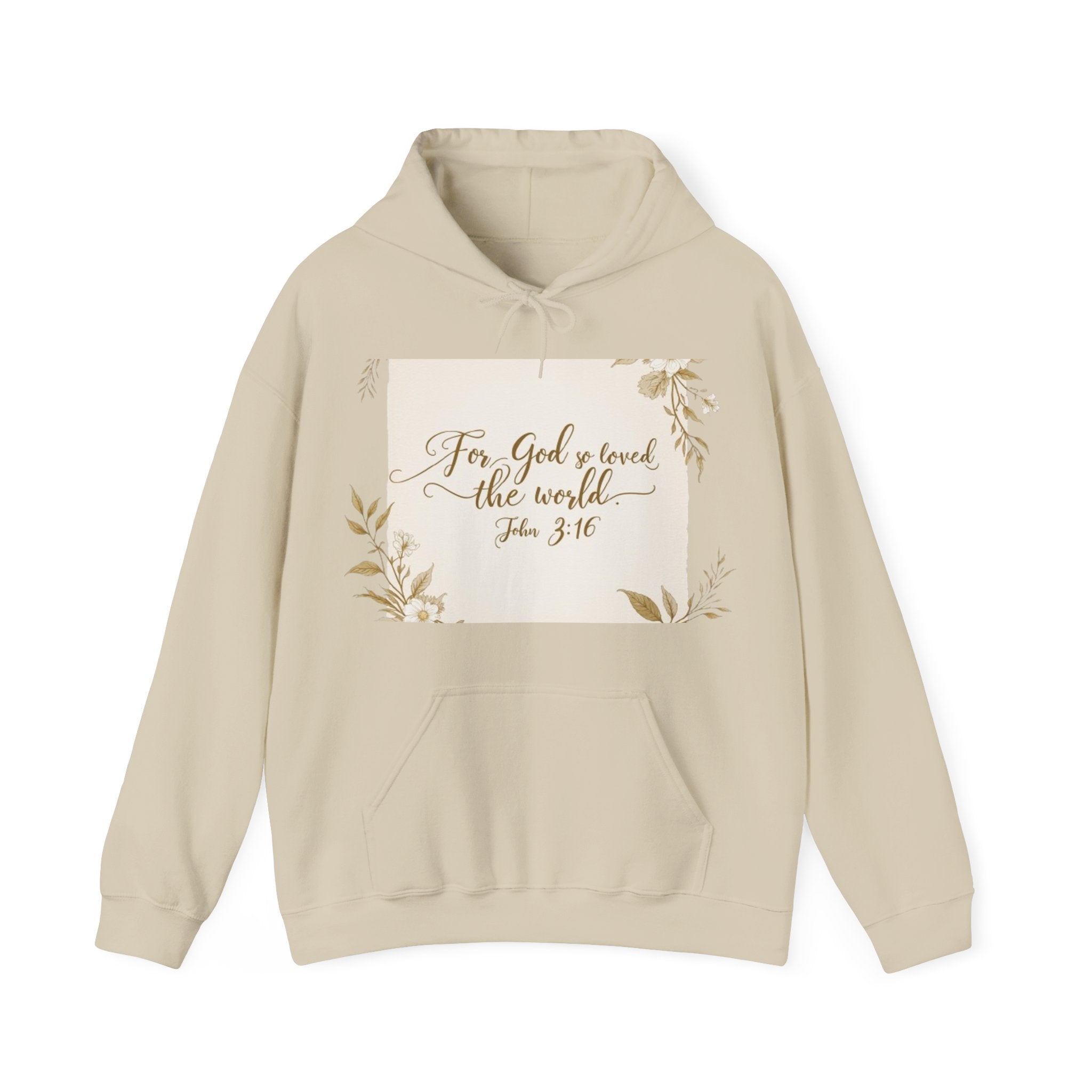 For God So Loved The World Christian Hoodie Sweatshirt