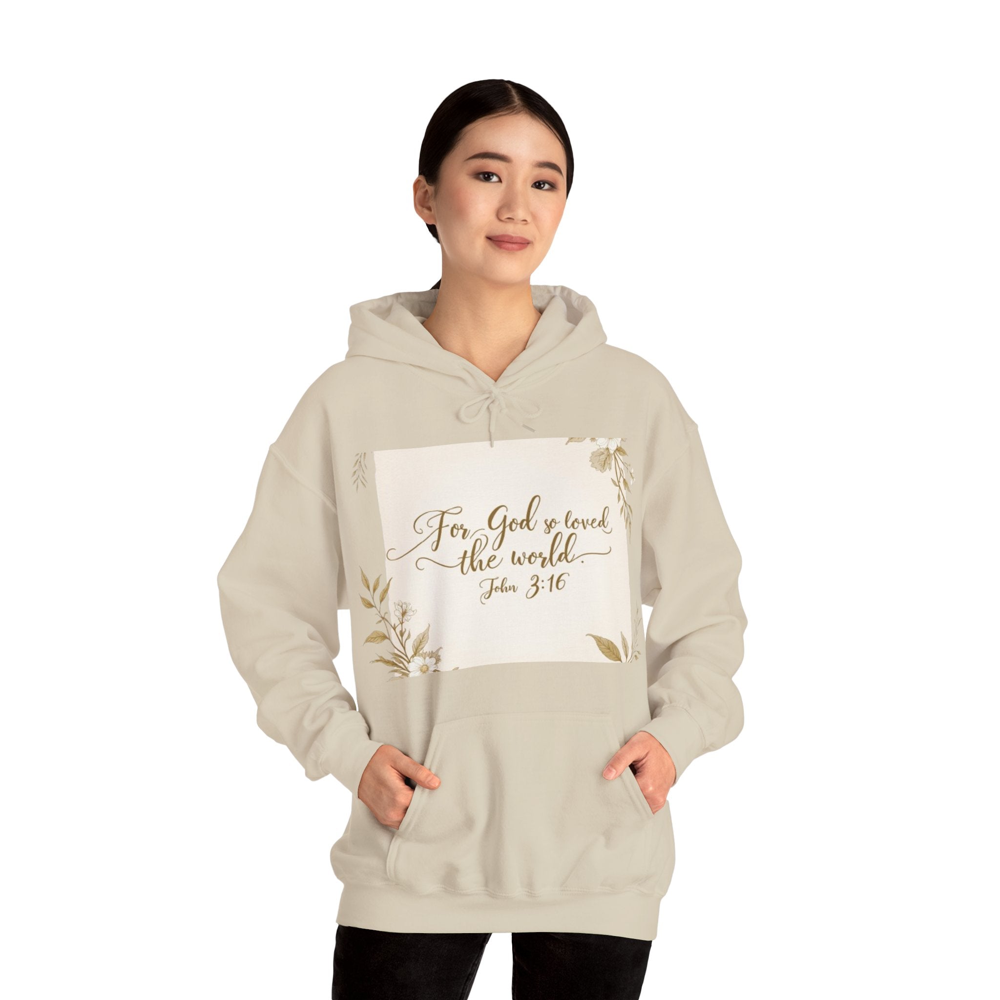 For God So Loved The World Christian Hoodie Sweatshirt