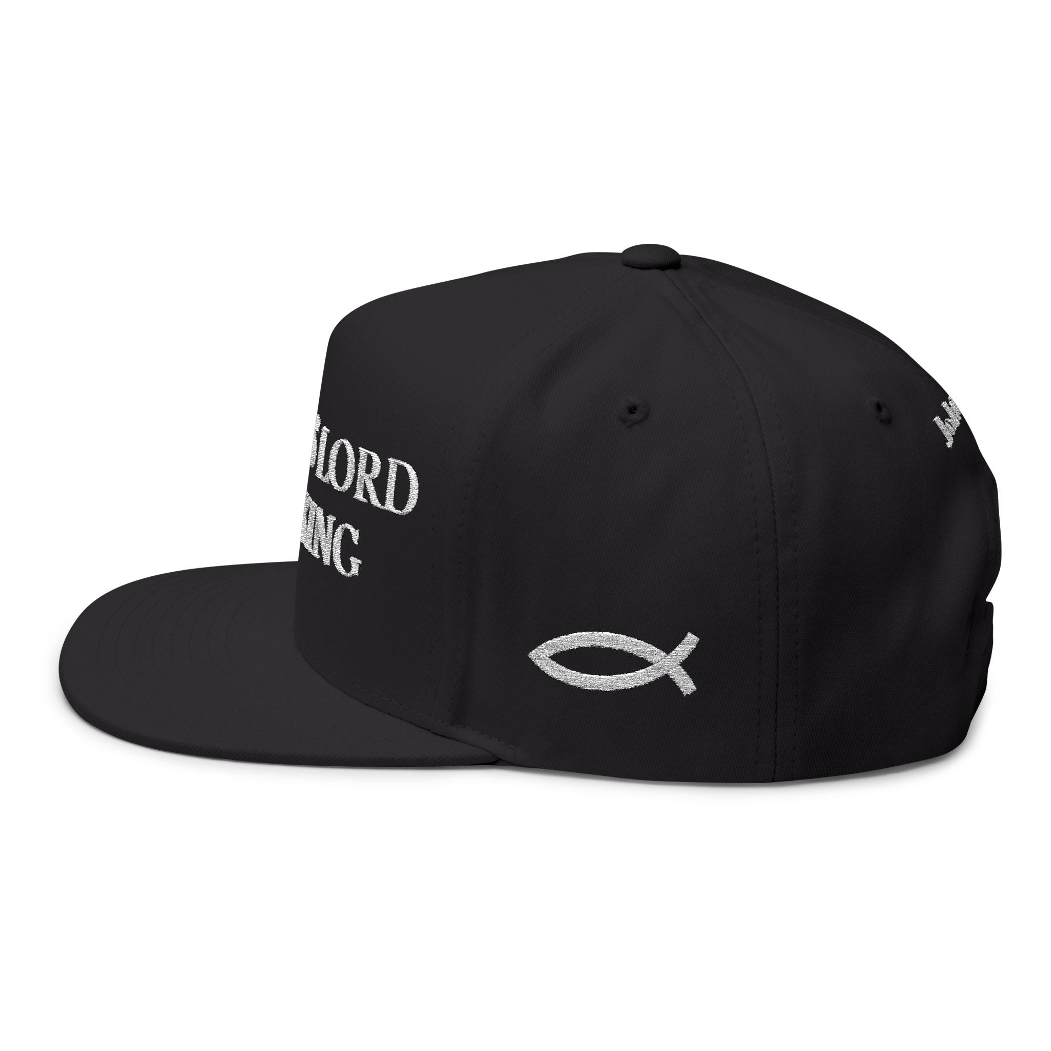 Jesus Is Lord and King Flat Bill Cap (Embroidery)