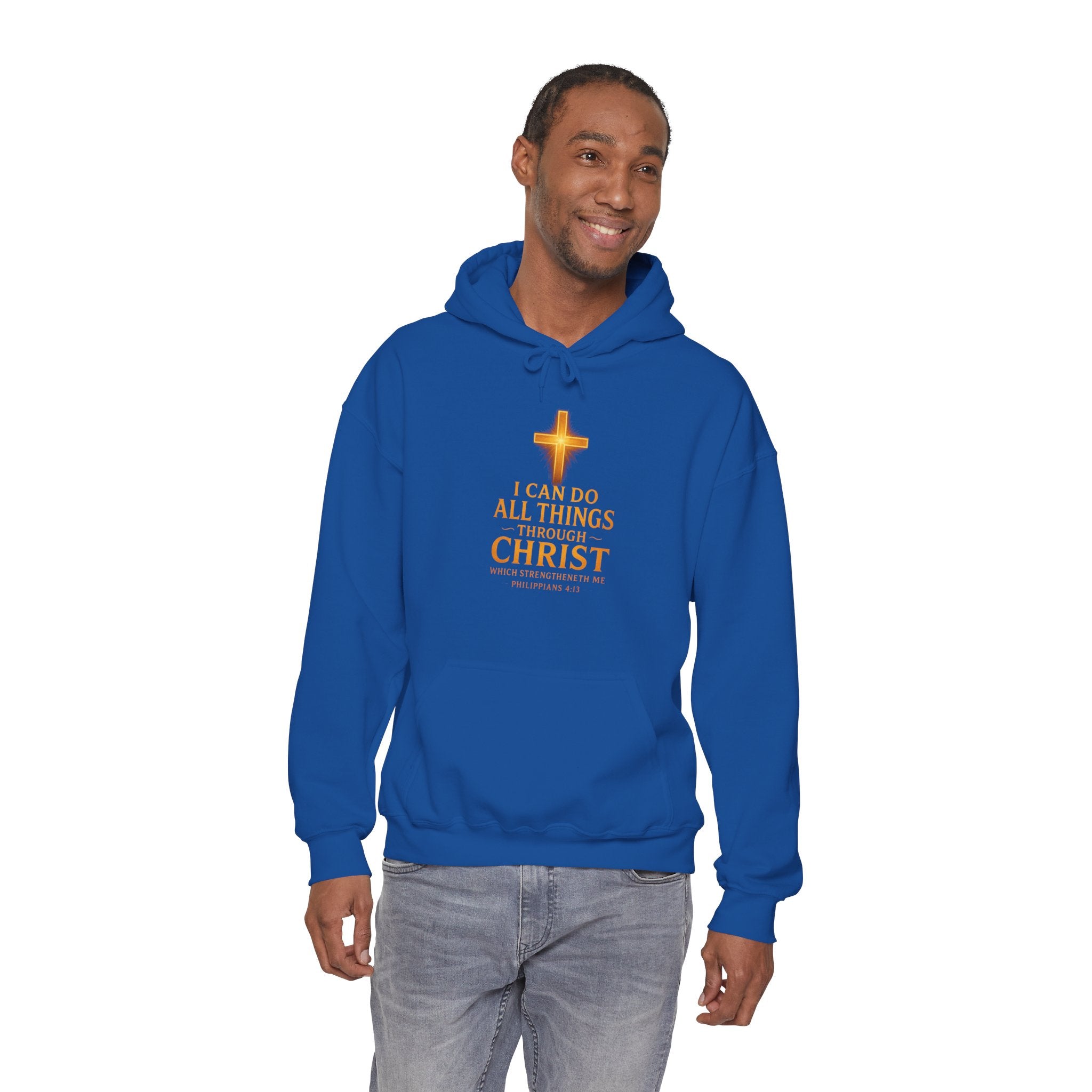 I Can Do All Things Through Christ Philippians 4:13 Christian Hoodie Sweatshirt