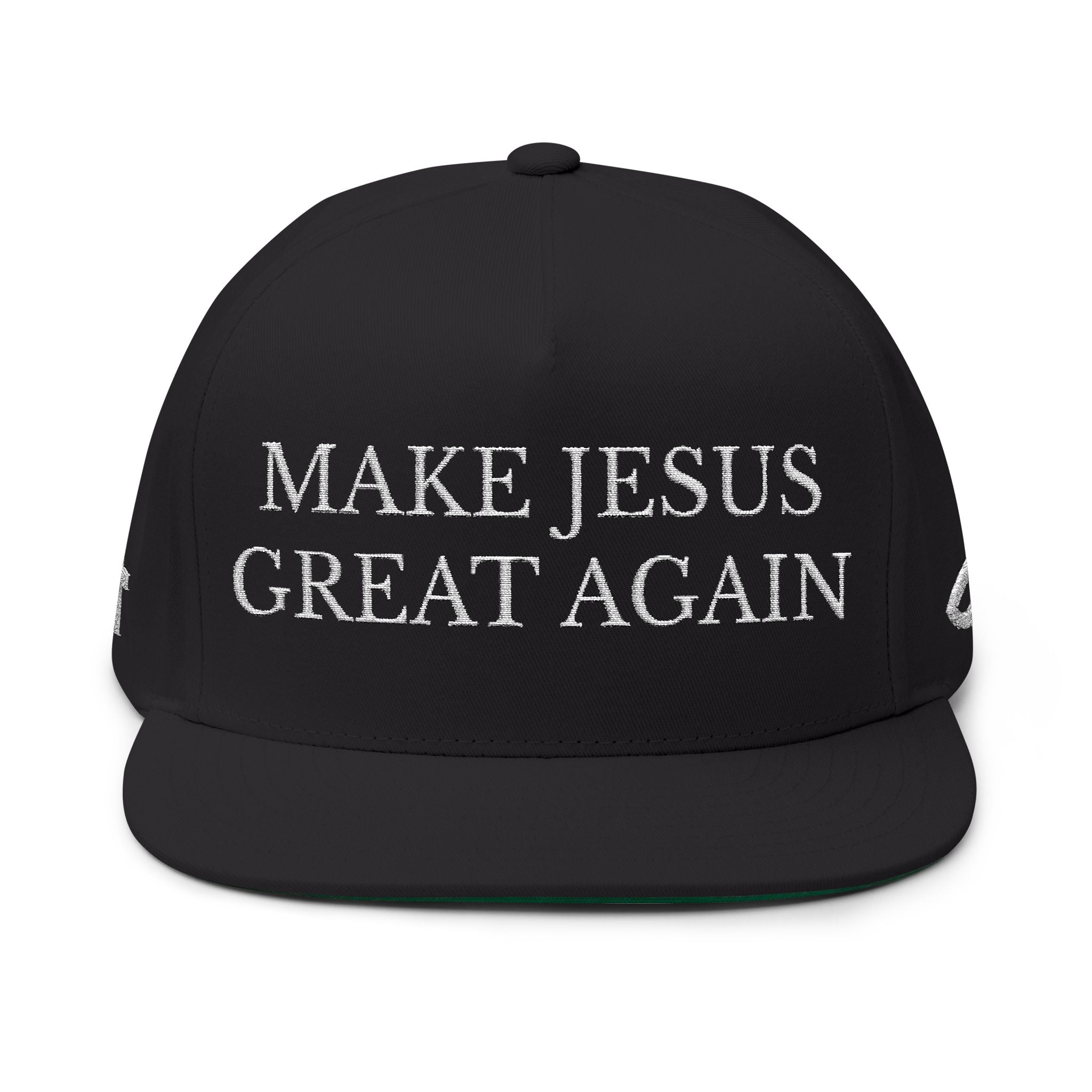 Make Jesus Great Again Flat Bill Cap (Embroidery)
