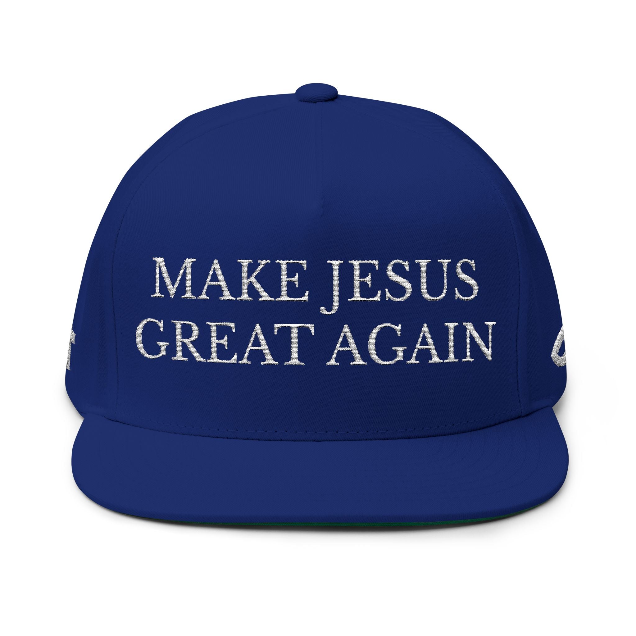 Make Jesus Great Again Flat Bill Cap (Embroidery)